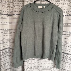 Cyrus Light Gray Crewneck Sweater